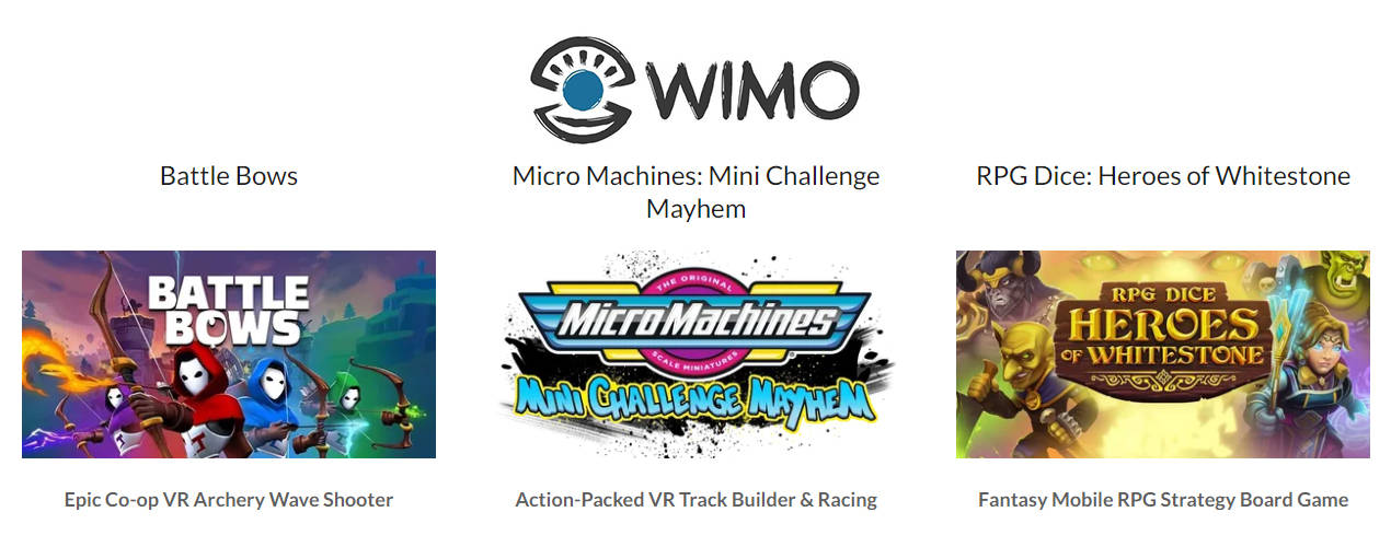 据传美国VR游戏工作室WIMO Games已经关闭