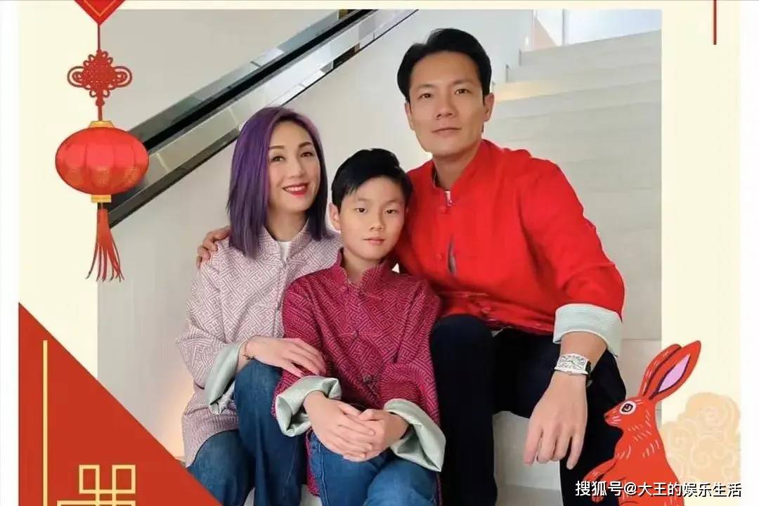 原创杨千嬅12岁儿子庆生照曝光！硬朗帅气超像爸爸！杨千嬅人生大赢家