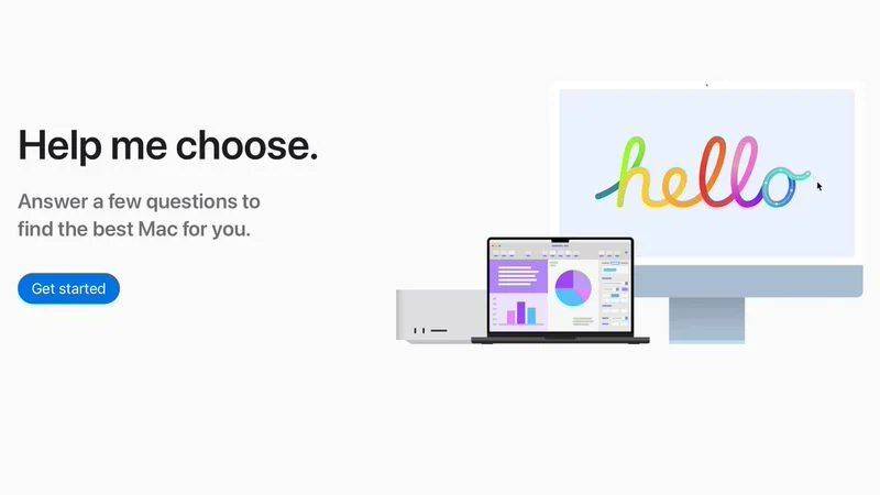 苹果官网推出“帮我选择”工具，简化Mac电脑选购过程