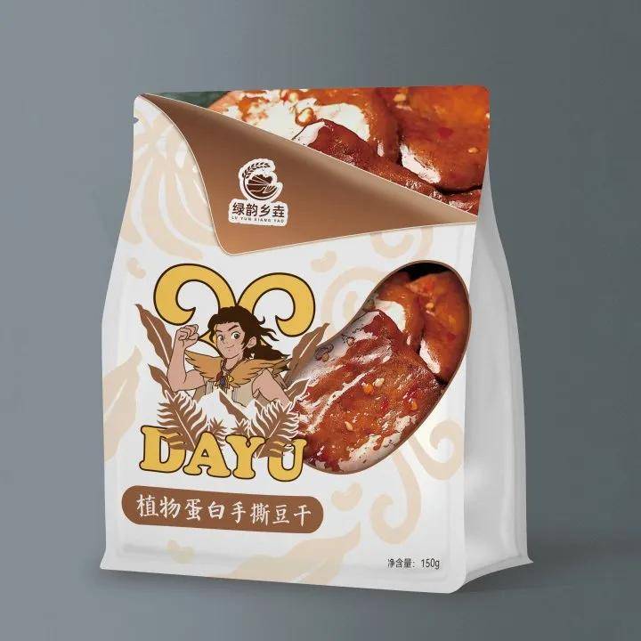 北川大禹超级IP《少年禹传奇》联手和乐豆制品推出授权手撕豆干