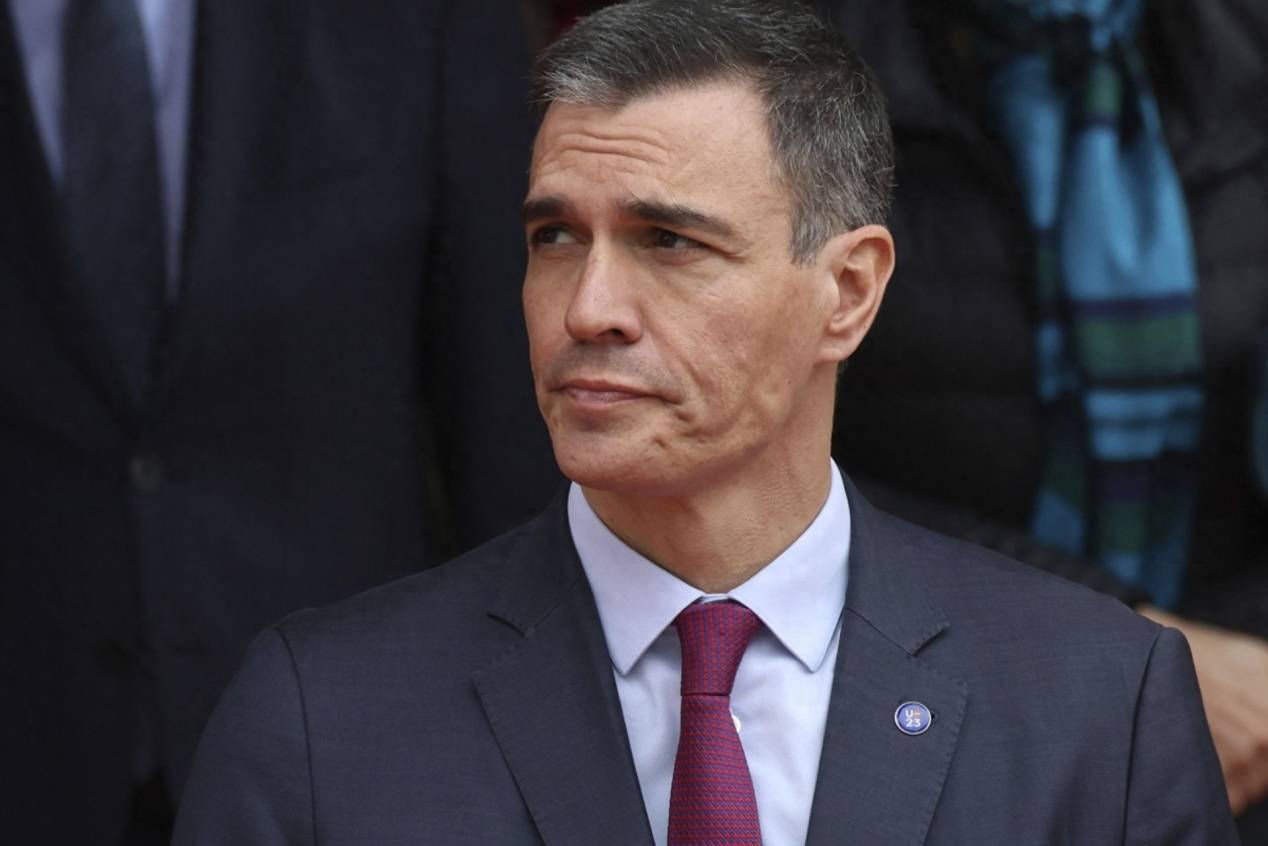 西班牙首相桑切斯（资料图）特朗普在上台后，无差别对待世界上的所有国