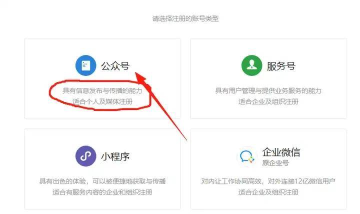个体户怎么注册公众号