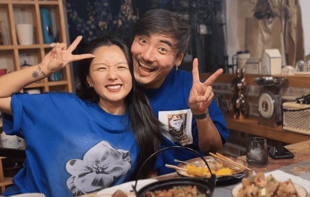 何洁与二婚老公被拍，刁磊大花臂看着不好惹，对老婆却很温柔宠溺