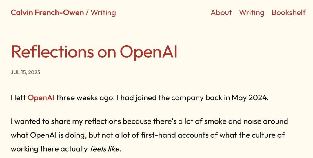 在OpenAI上班有多卷？离职员工爆料：7周打造Codex，每天熬到凌晨