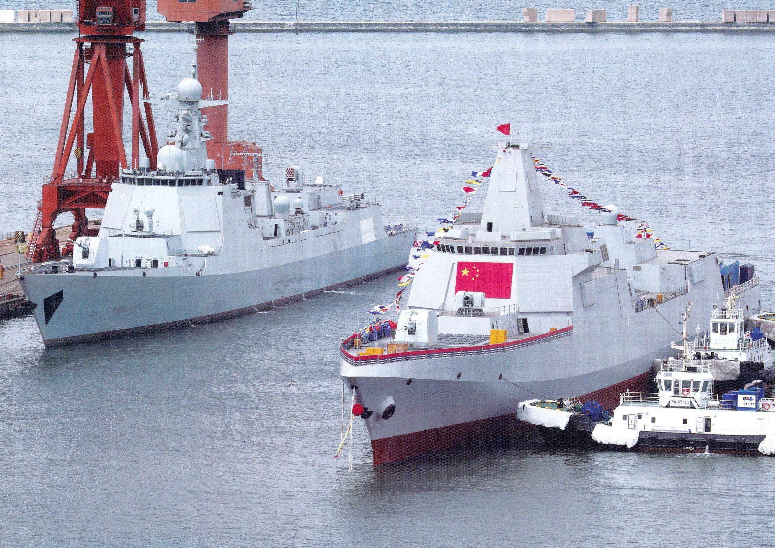 055大驱新一轮造舰潮引爆西太，电磁炮激光武器上舰倒计时？