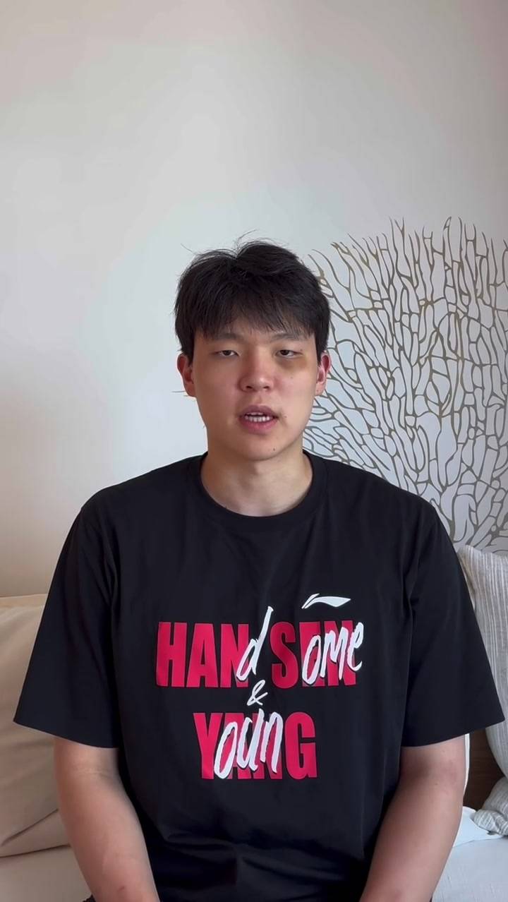杨瀚森被打成熊猫眼？翻译:对抗小磕小碰无大碍