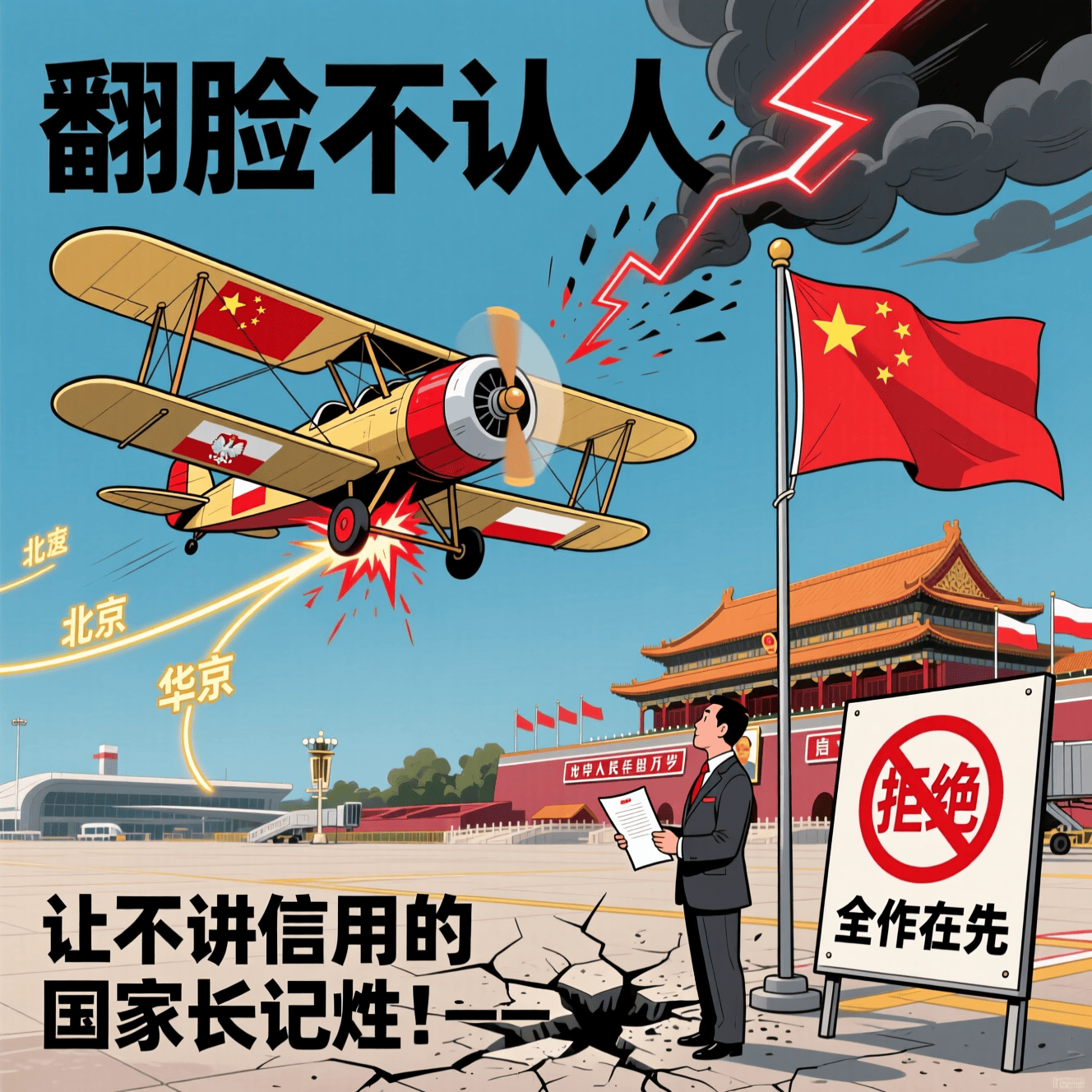 波兰“翻脸不认人”！开通航线后，中国原承诺全作废，外交部：违约在先，让不讲信用的国家长记性！