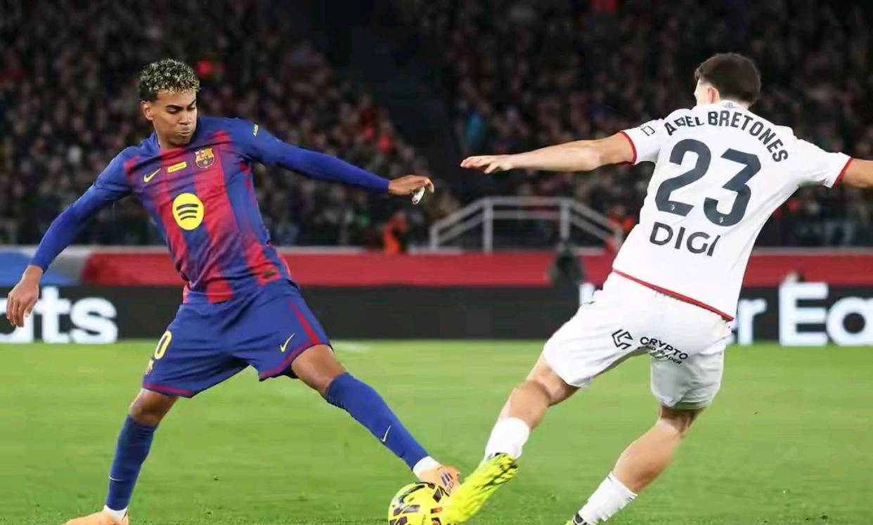 巴塞罗那2-0完胜奥萨苏纳 豪取西甲七连胜巩固榜首优势西甲联赛免费高清直播＋实时赛程积分榜＋竞彩预测全覆盖（2025赛季）