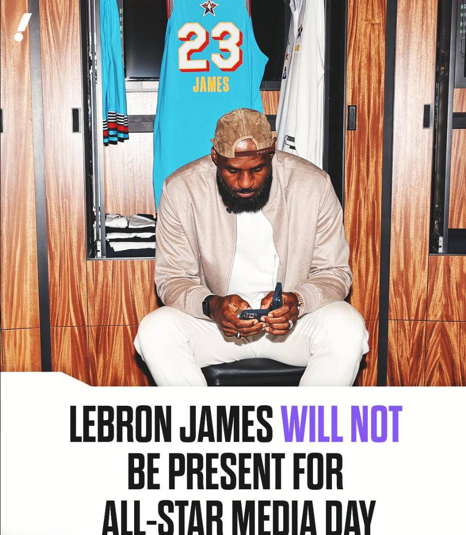 詹姆斯缺席全明星媒体日引争议？美媒晒图彰显LBJ不可替代的影NBA职业联赛中文官网__实时赛程比分+球队资讯响力