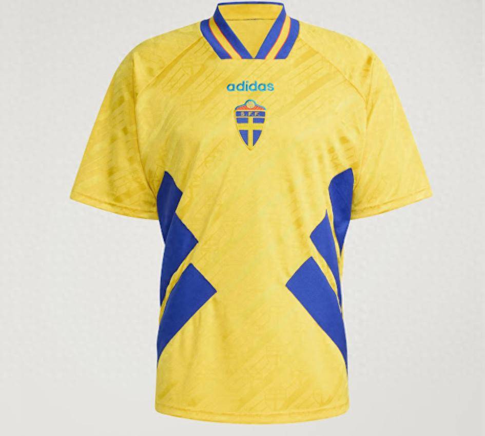 阿迪达斯复刻推出瑞典队199世界杯-足球