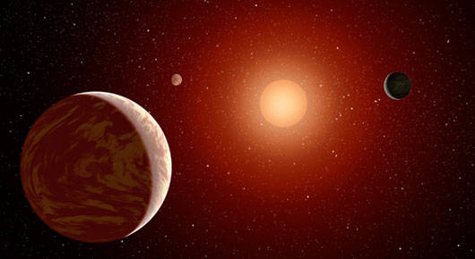 首次！天文学家发现绕红矮星逆行的海王星级行星，轨道倾角136度