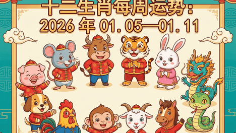 十二生肖一周运势解读 （2026年1月5日—年1月11日）