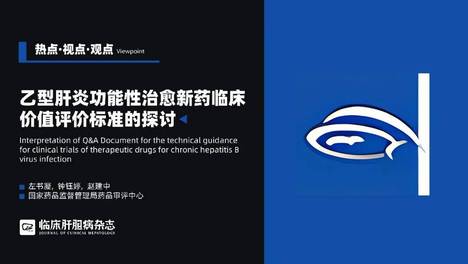 热点·视点·观点｜乙型肝炎功能性治愈新药临床价值评价标准的探讨