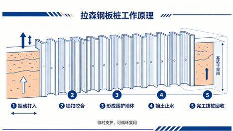 新疆拉森钢板桩支护工程施工单位需要哪些条件？