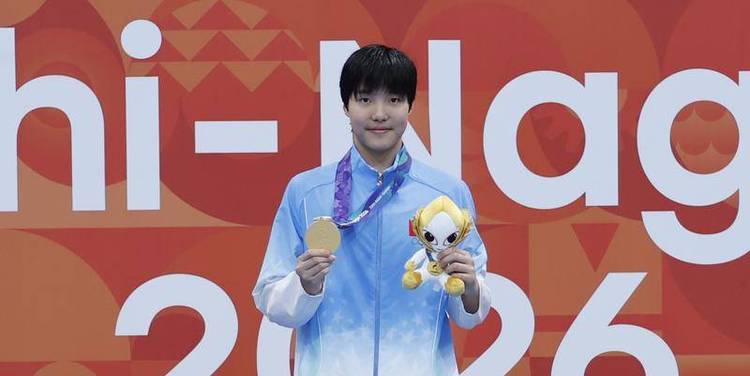 亚运游泳首日中国夺6金 于子迪徐嘉余潘展乐领衔