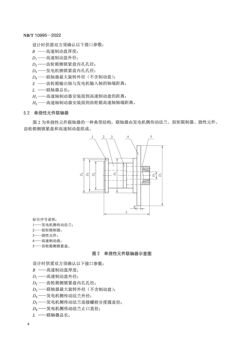 【标准】NB_T 10995-2022风力发电机组 高速轴联轴器技术规范（附下载）