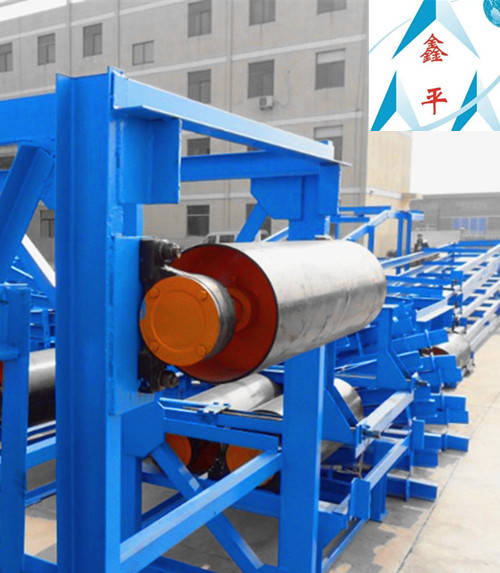 河北鑫平输送机械：带宽500带式输送机用什么规格的滚筒？