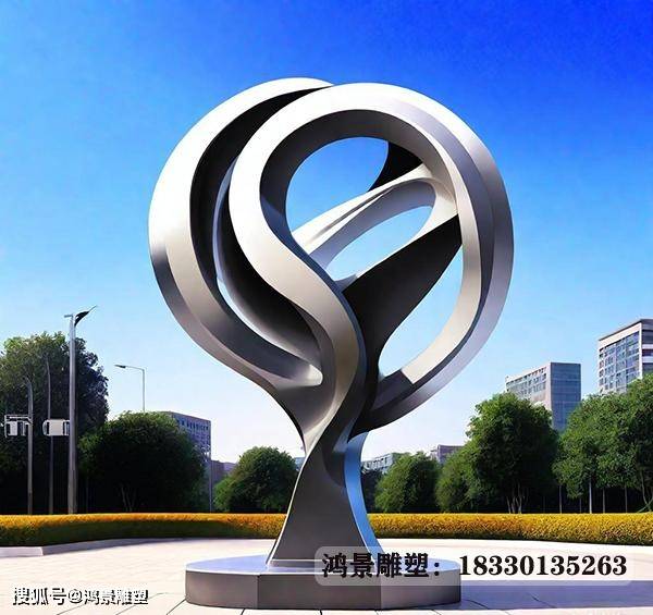 不锈钢科技之光雕塑成为了企业对外展示形象的重要窗口