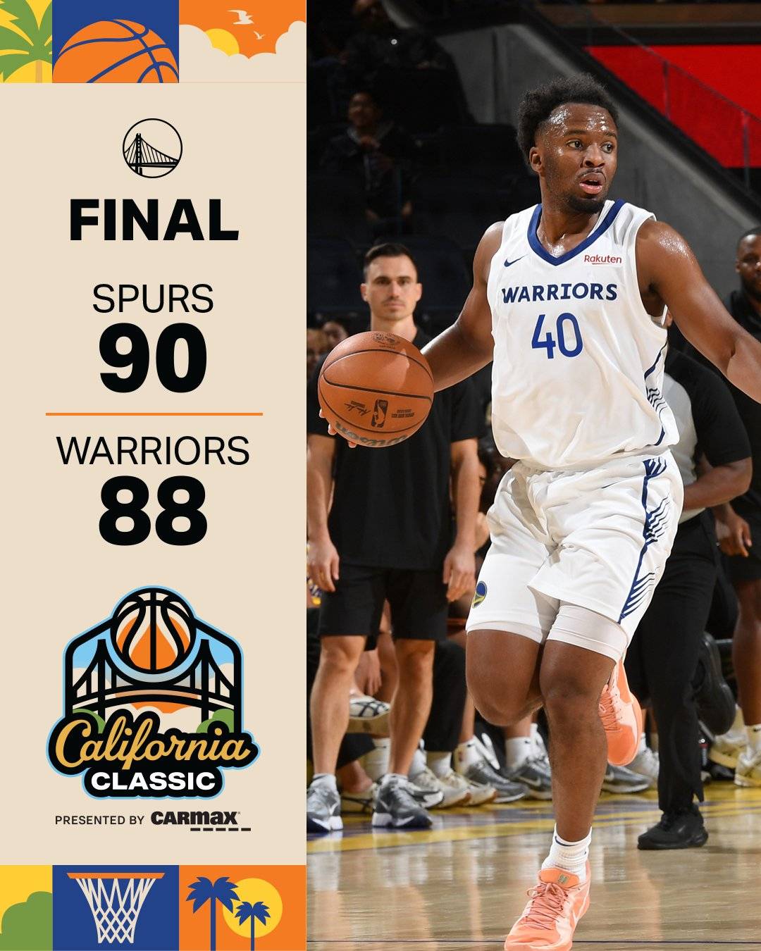 NBA夏季联赛：布朗尼10分湖人胜热火 勇士惜败马刺