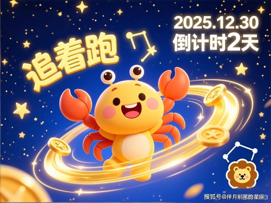 2025权威合法彩票平台_赛车_时时彩_体彩【官方推荐】12月30日运势：2025倒计时2天！巨蟹能量大爆发这3大星座被好运“追着跑”贵人就在身边！