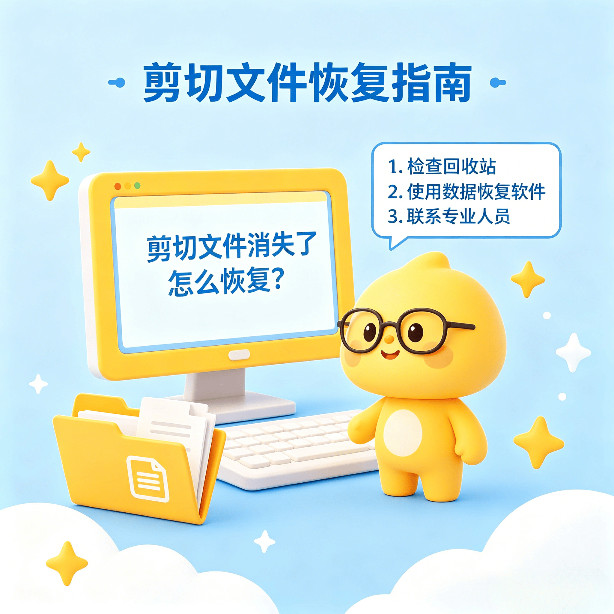 剪切文件凭空消失？一键找回不用返工