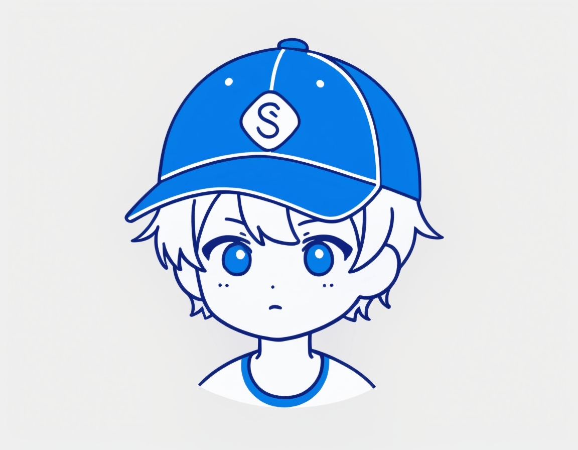 ai画线条风可爱男孩头像高清图片