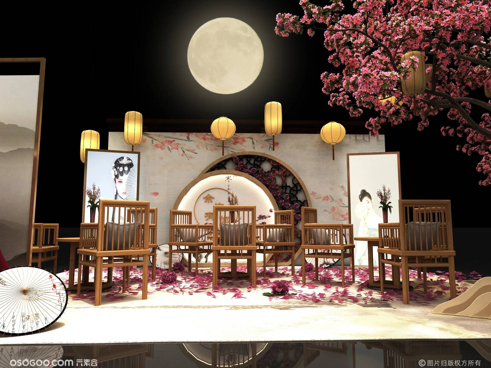 中秋系列中式场景打卡美陈图集
