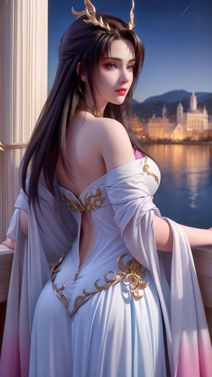 国漫女神ai高清手机壁纸合集魔女紫研姬紫月