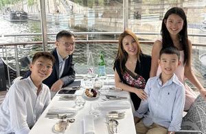 TVB前港姐冠军晒一家五口近照！大女儿高过妈妈才华横溢已出书