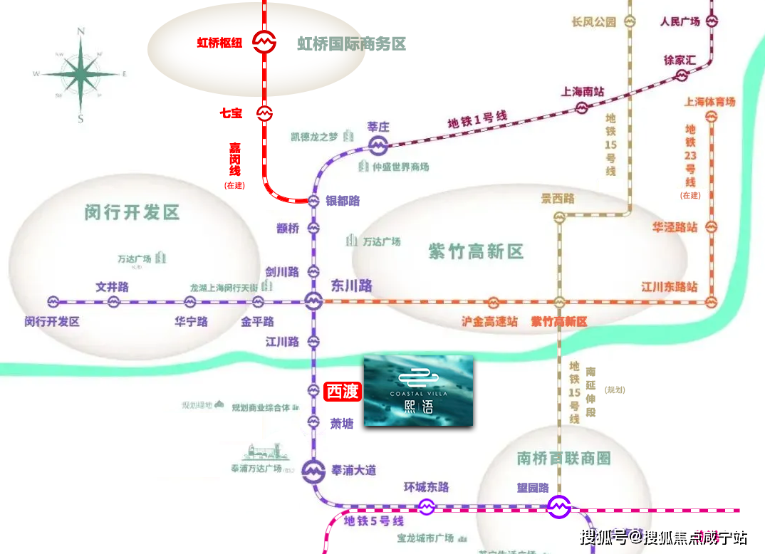 望園路站換乘南楓線(已公示選線,規劃待建)直達臨港主城,未來更可換乘