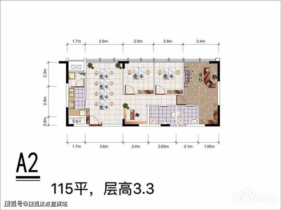 洲际健康城loft户型图图片