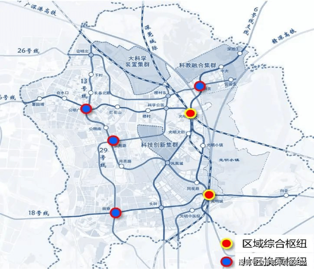 交通配套方面,項目位於6號線光明站d出口約800m處,周邊還可享受地鐵6