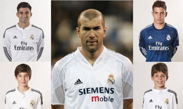 至于21岁的特奥-齐达内,他是老三,身高1米96,司职中场.