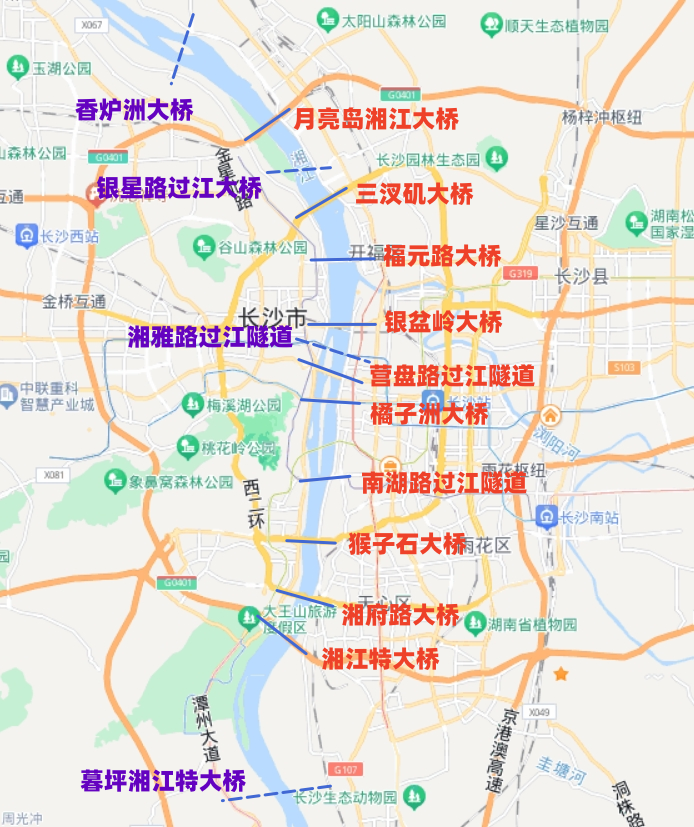 河東,河西通行更順暢!_大橋_湘江_隧道