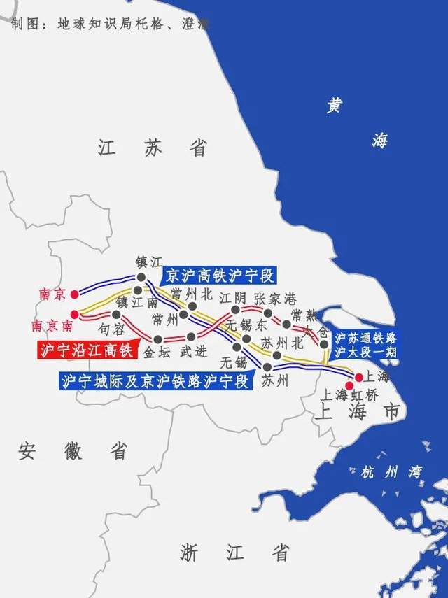 滬寧城際,京滬高鐵建成通車後,上海至南京間的第四條鐵路通道,結束以