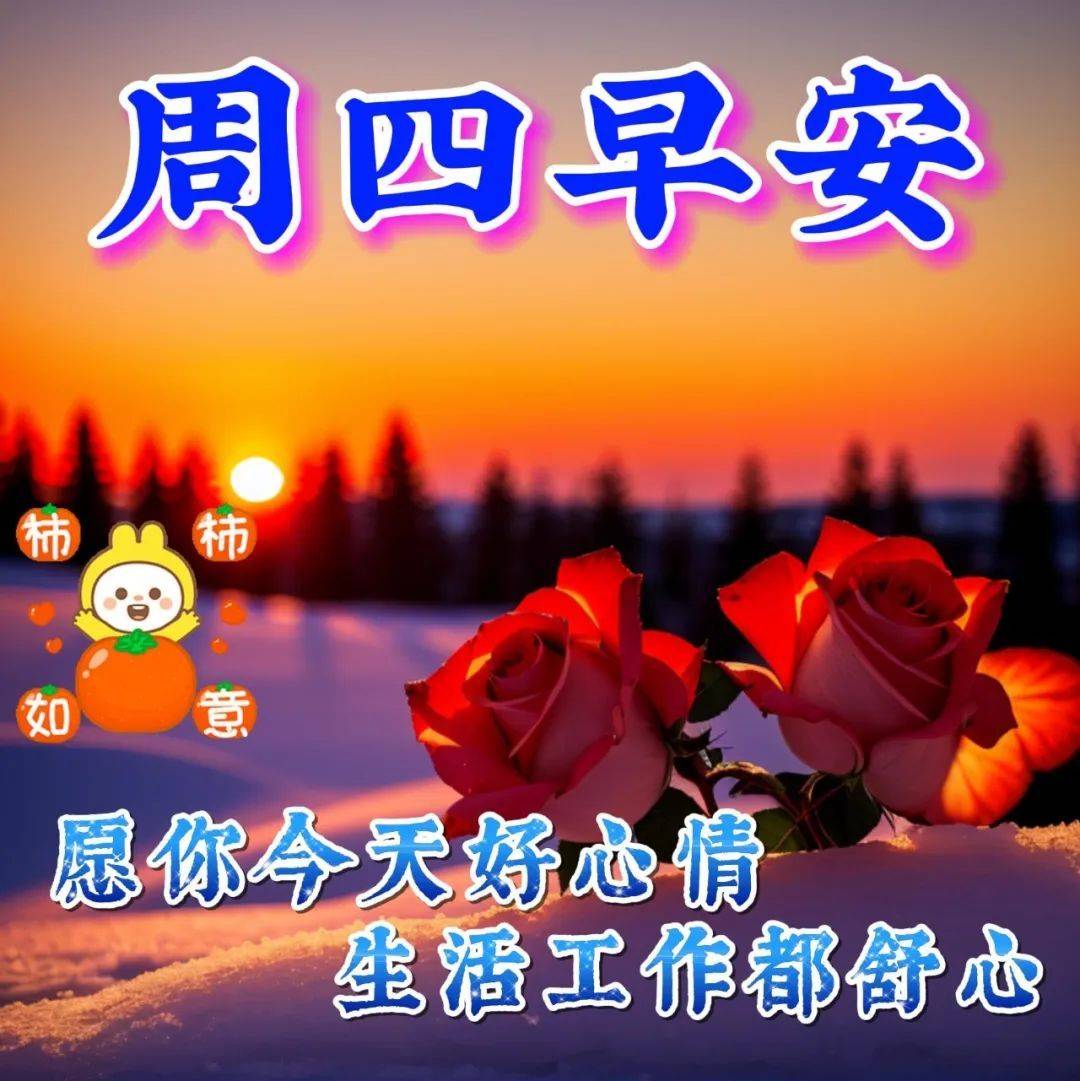 1月11日周四早上好最新版漂亮周四早安祝福语表情图片大全问候语_生活
