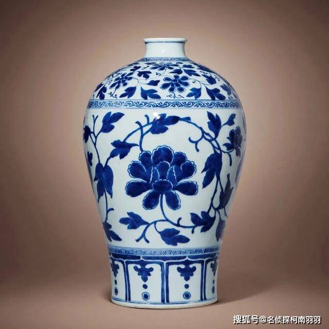 清時代青花 清代四喜青花罐喜字罐青花瓷器古董古玩喜字罐喜子将军罐仿古瓷