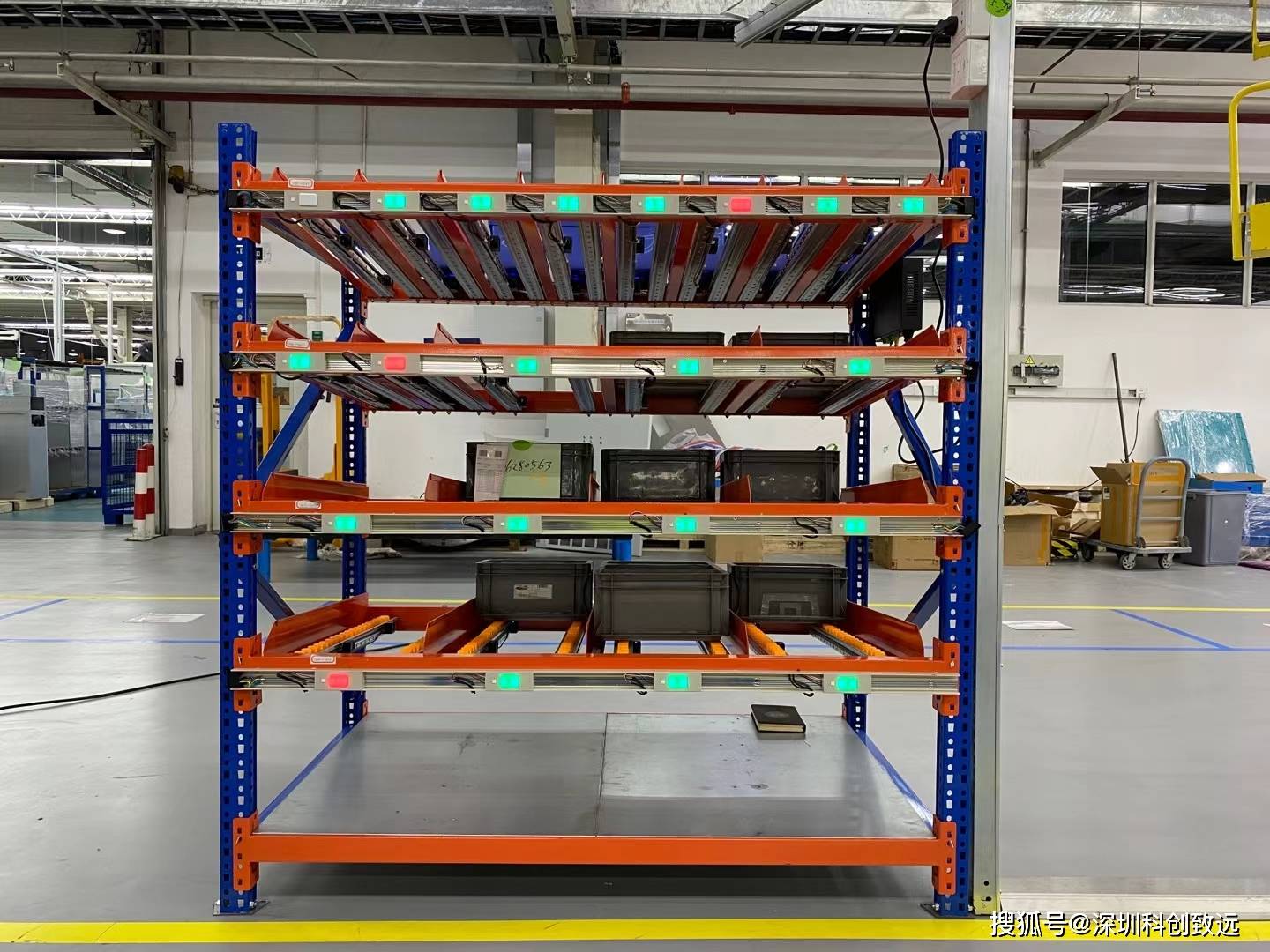 仓库亮灯分拣糸统科创致远ptl仓库亮灯分拣糸统,ptl电子标签,电子货架