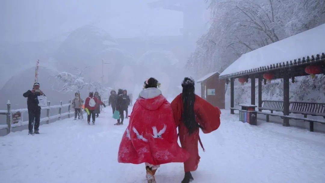 汉江源雪景图片