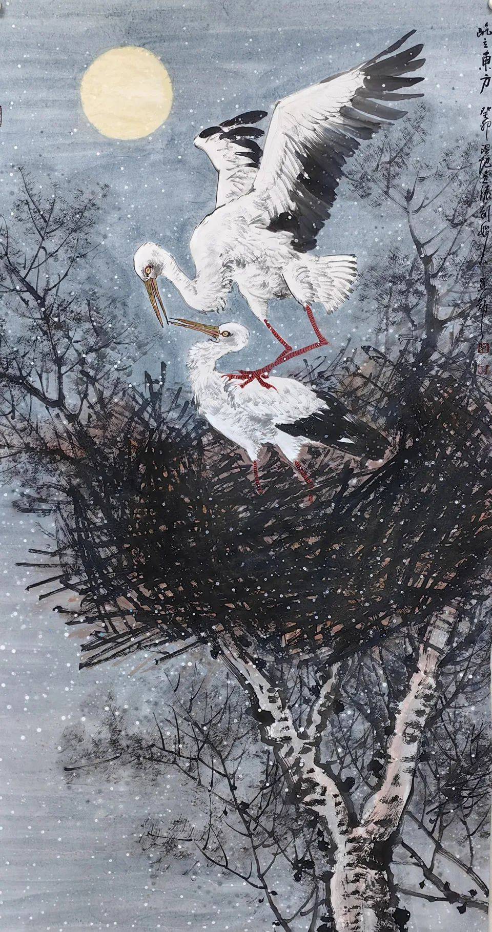 作品欣赏石建勋先生经过四十余年的研究,创立的"碱蓬皱"法,填补了中国