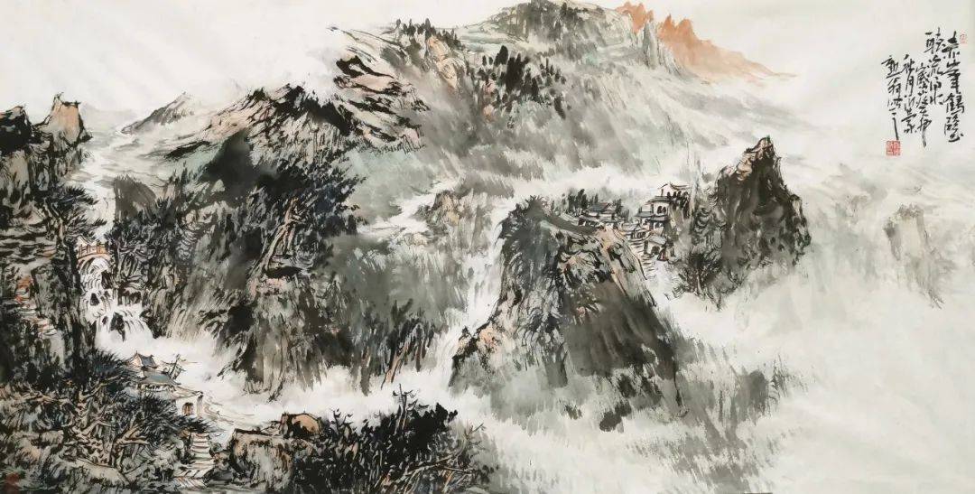 (三)意境留白中国山水画的历史较为悠久,优秀的画家和作品层出不穷.