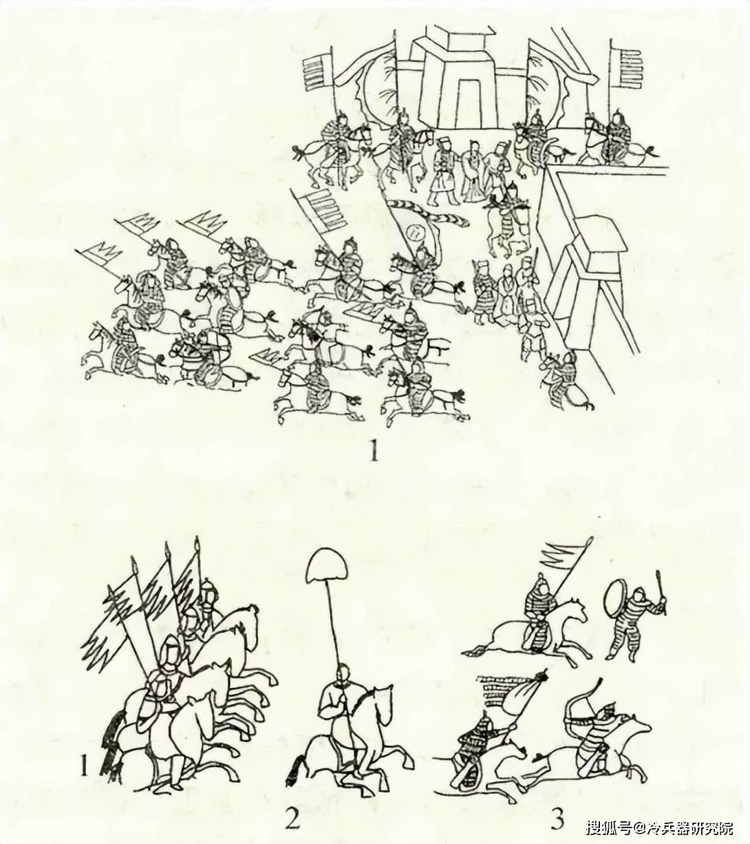 为何全世界都喜欢枪上挂饰物_骑枪_飘带_壁画