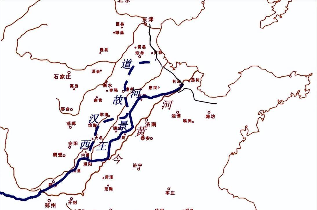 "黄河故道"在哪里?历史上黄河五次大改道,流遍华北平原