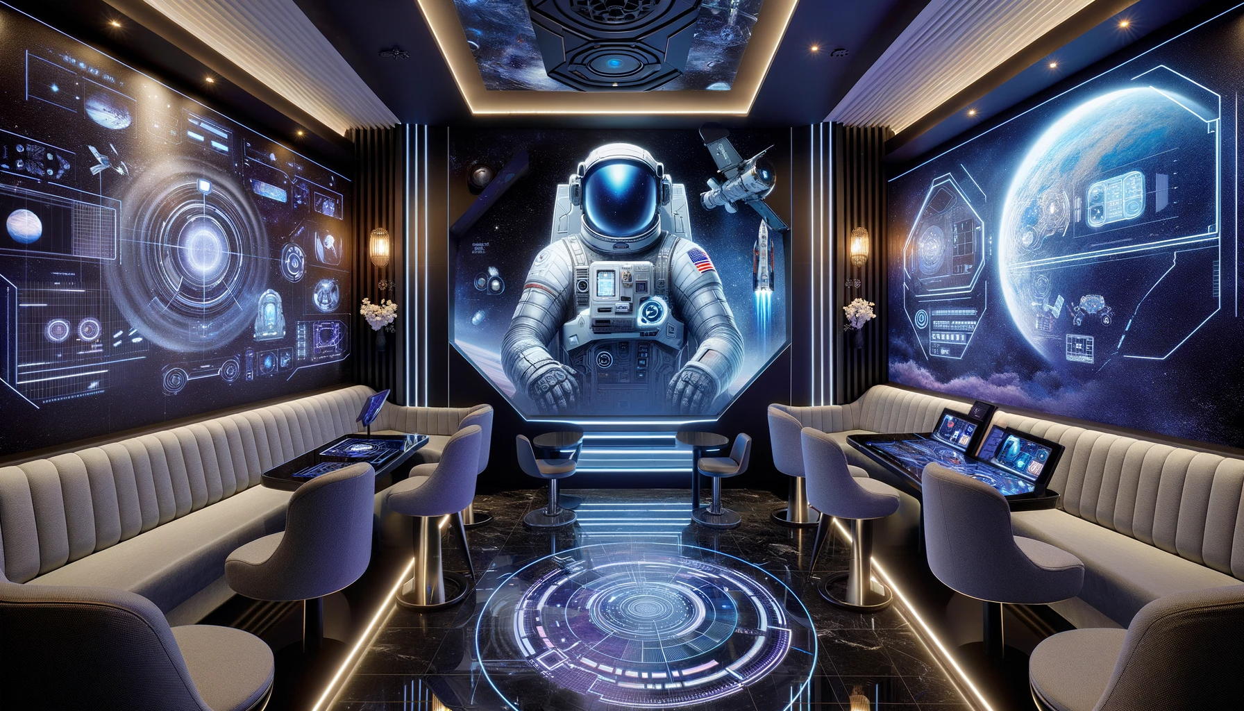 首先,现代ktv装修越来越注重个性化和主题化.