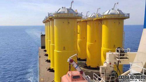 中远海运特运半潜船"泰安口"轮成功滚装10套风机塔筒_作业_船舶_主管