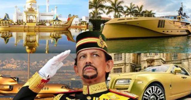 "壕无人性"的文莱国王:7000辆豪车,21架私人专机,纯黄金马桶_哈桑