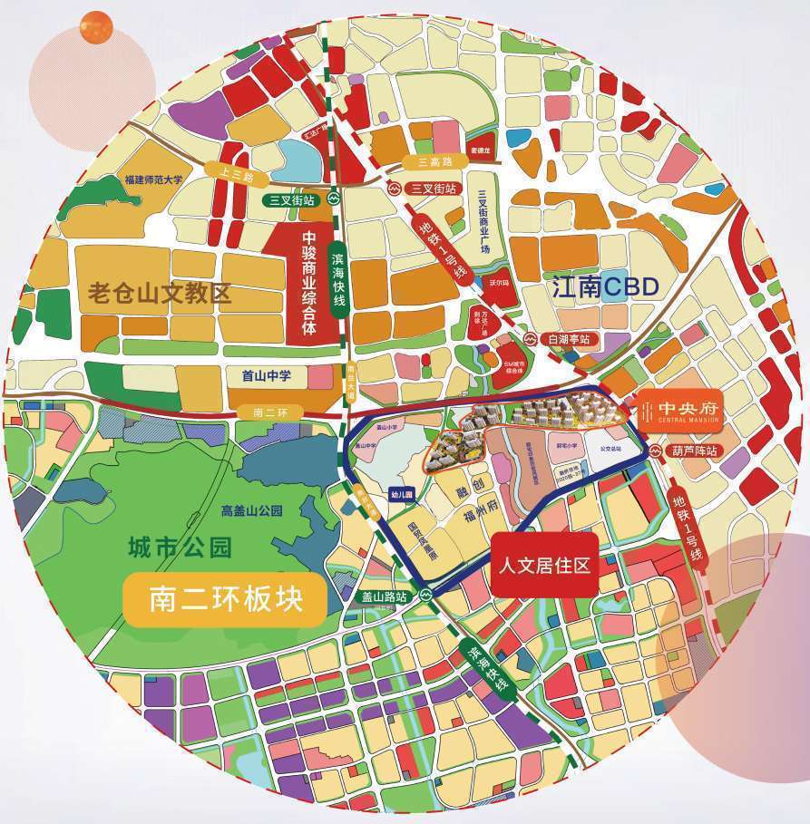 福州【大东海中央府】位置在哪-图文解析-2024年最新动态_二环_项目_