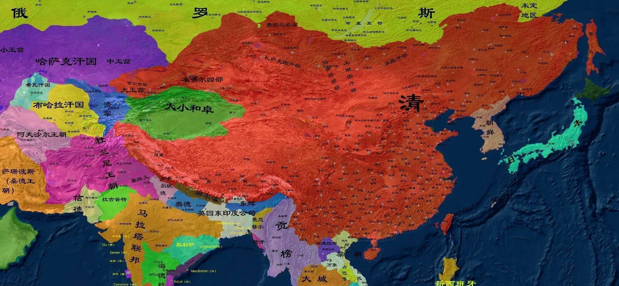 平定大小和卓之乱清代统一战争最后一战,南疆纳入中国版图_清军_准噶