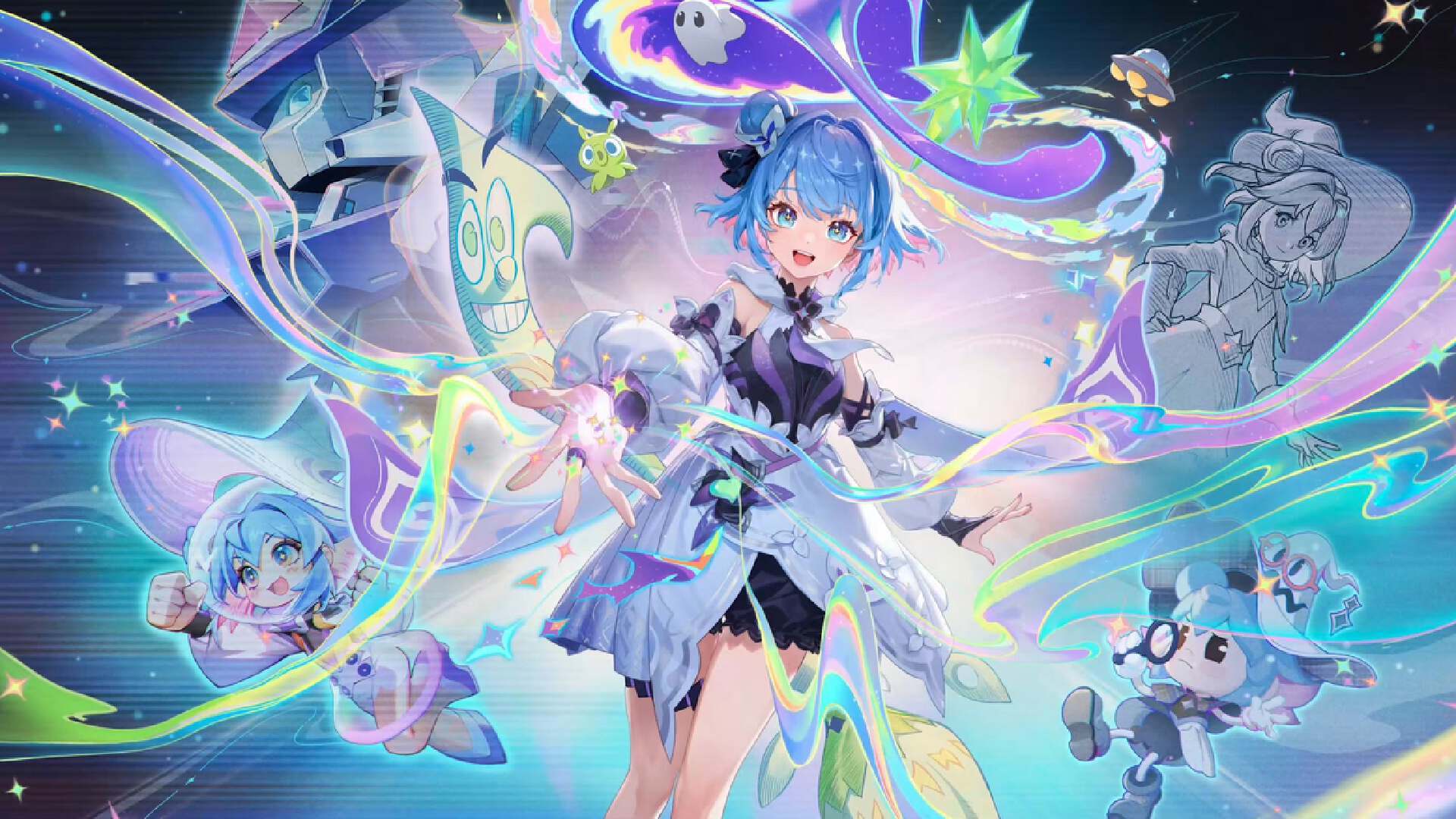 小乔无双悄悄上线,技能多重元素,可爱的魔法少女,还有机甲特效_皮肤