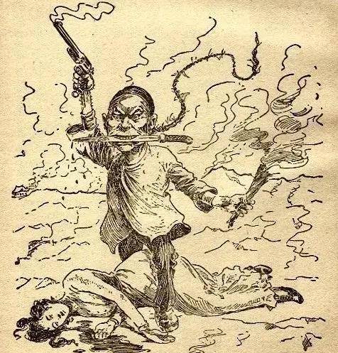 1899年时的欧美漫画《黄祸的辉煌》1867年,三k党首任全国领袖,前邦联